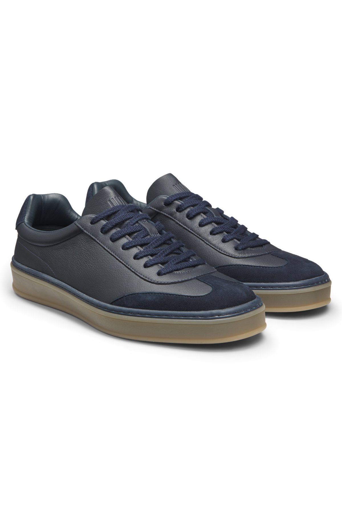 Scarpe da ginnastica BECKHAM x BOSS in pelle grana con finitura suede