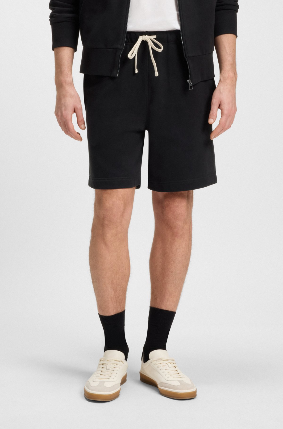 Pantaloni BECKHAM x BOSS in cotone pile