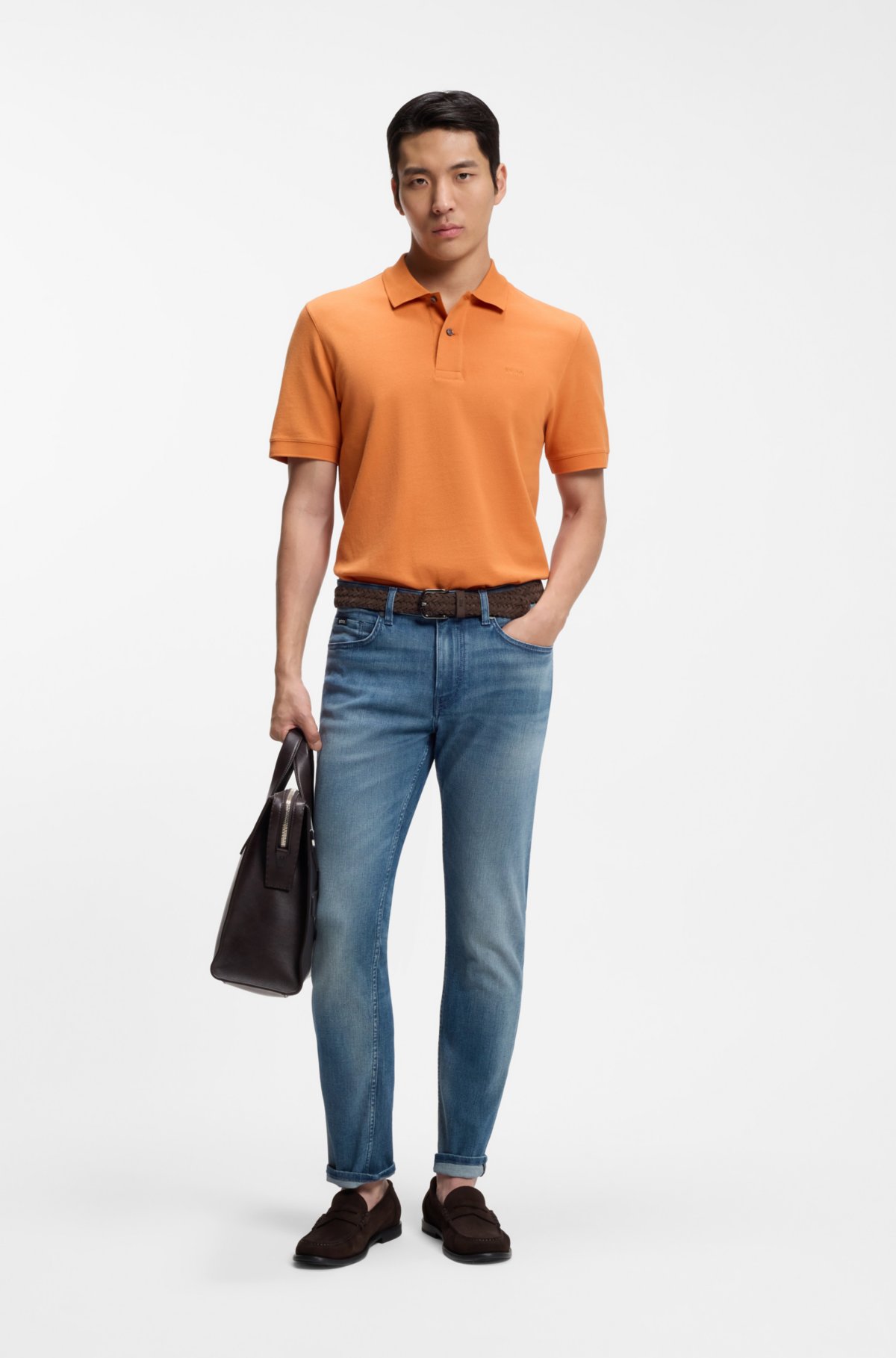 Jeans slim-fit Delaware in denim leggero blu