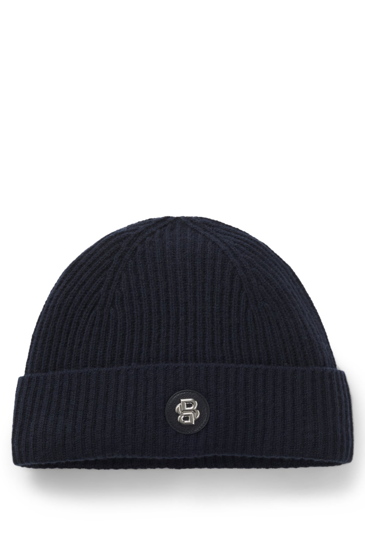 Berretto in lana e cashmere con monogramma Double B