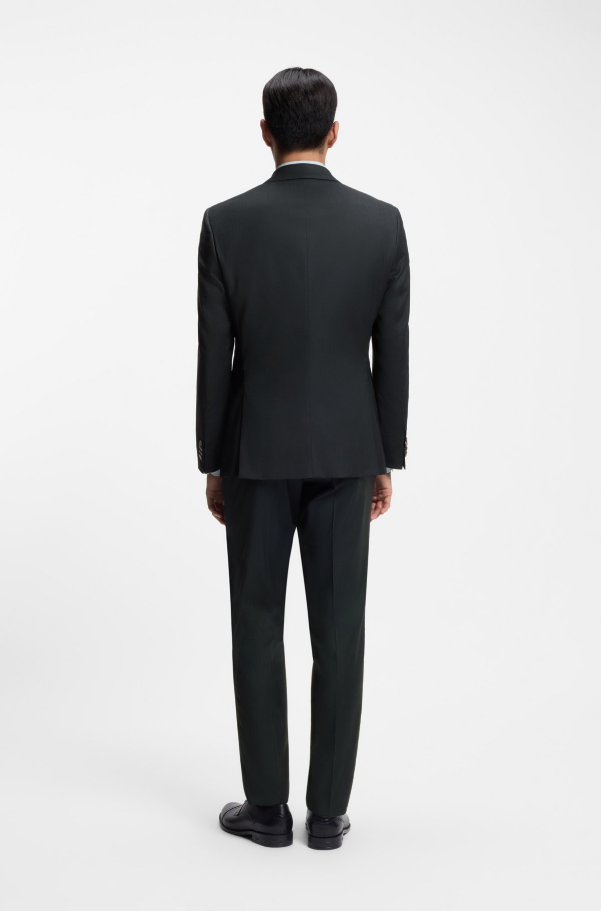 Giacca slim-fit in misto lana