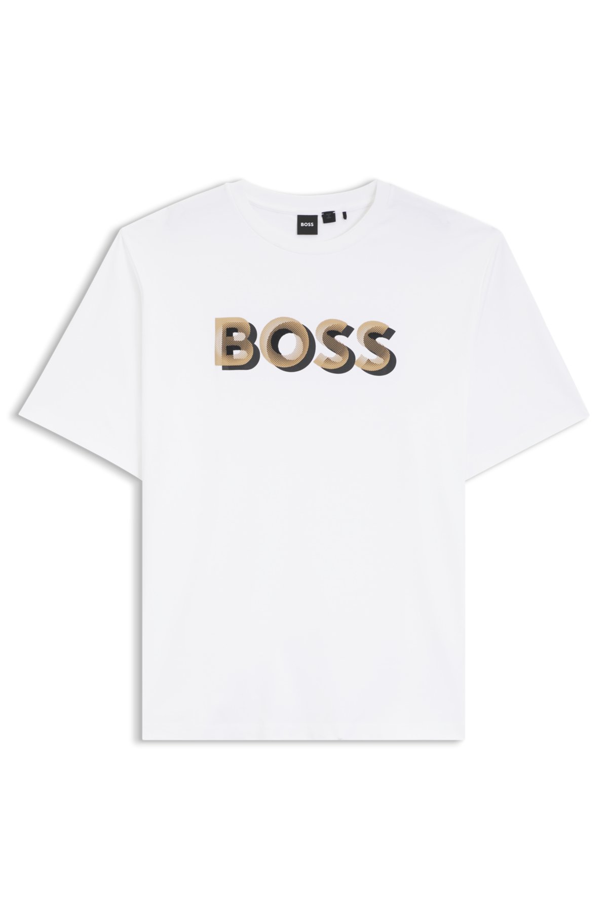 T-shirt in cotone mercerizzato con disegno logo