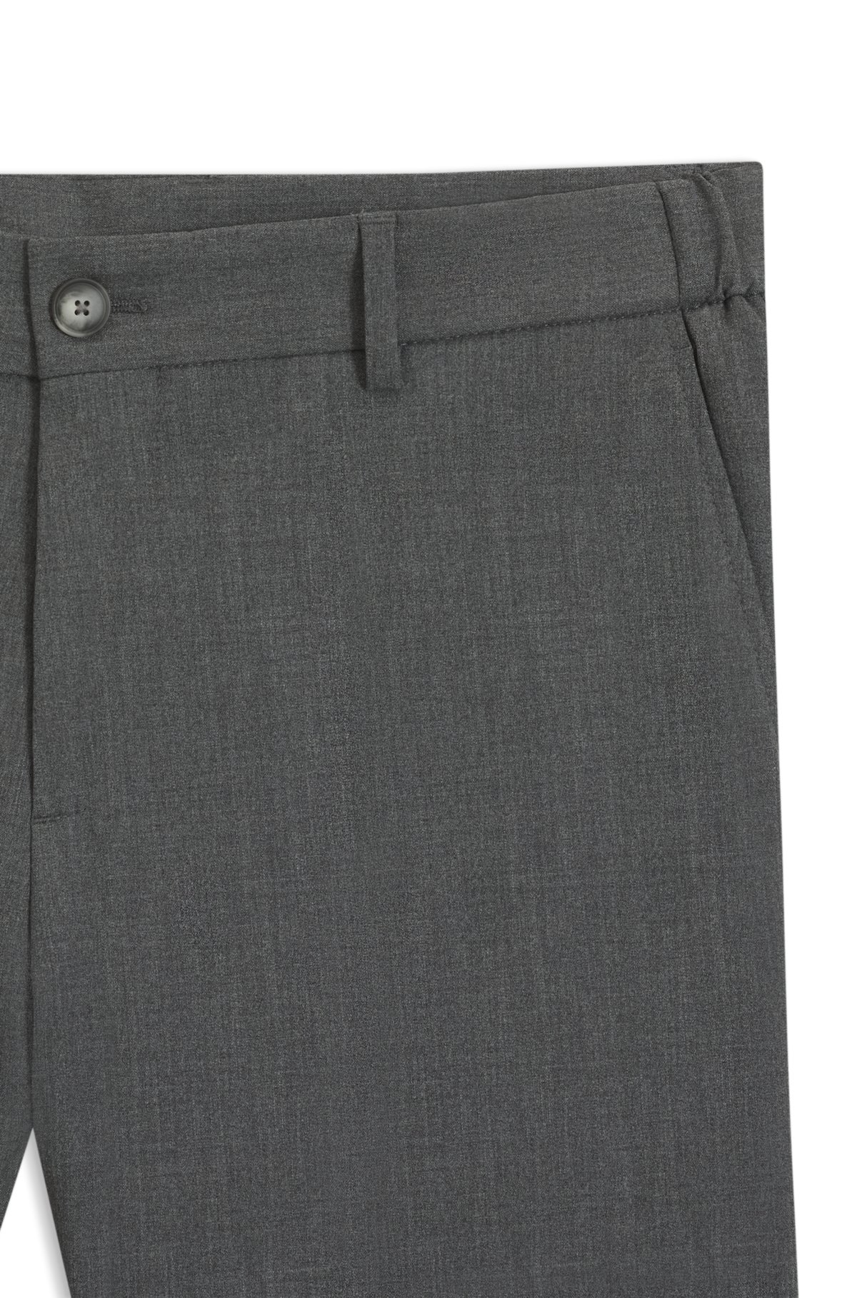 Pantaloni a vestibilità aderente in tessuto elasticizzato con microdisegno