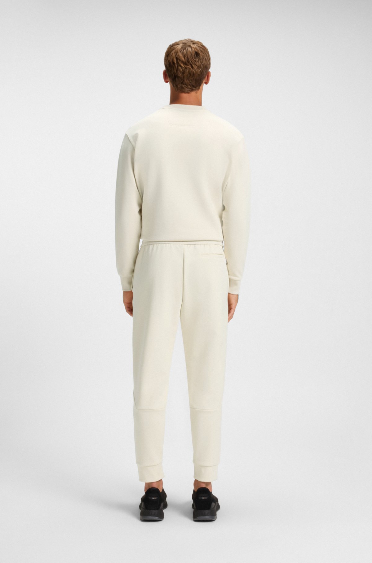 Pantaloni per tuta in misto cotone con dettagli a strisce