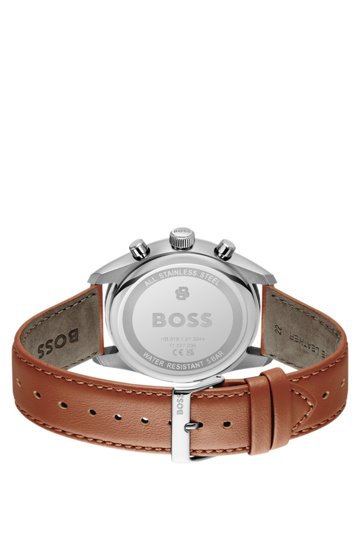 Orologio cronografo Grand Prix 44 con cinturino in pelle forata