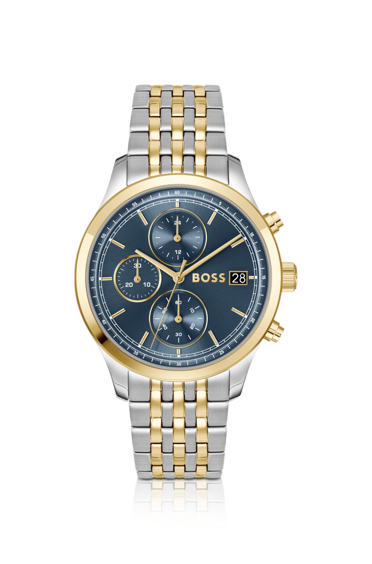 Orologio cronografo Stratus in acciaio bicromato