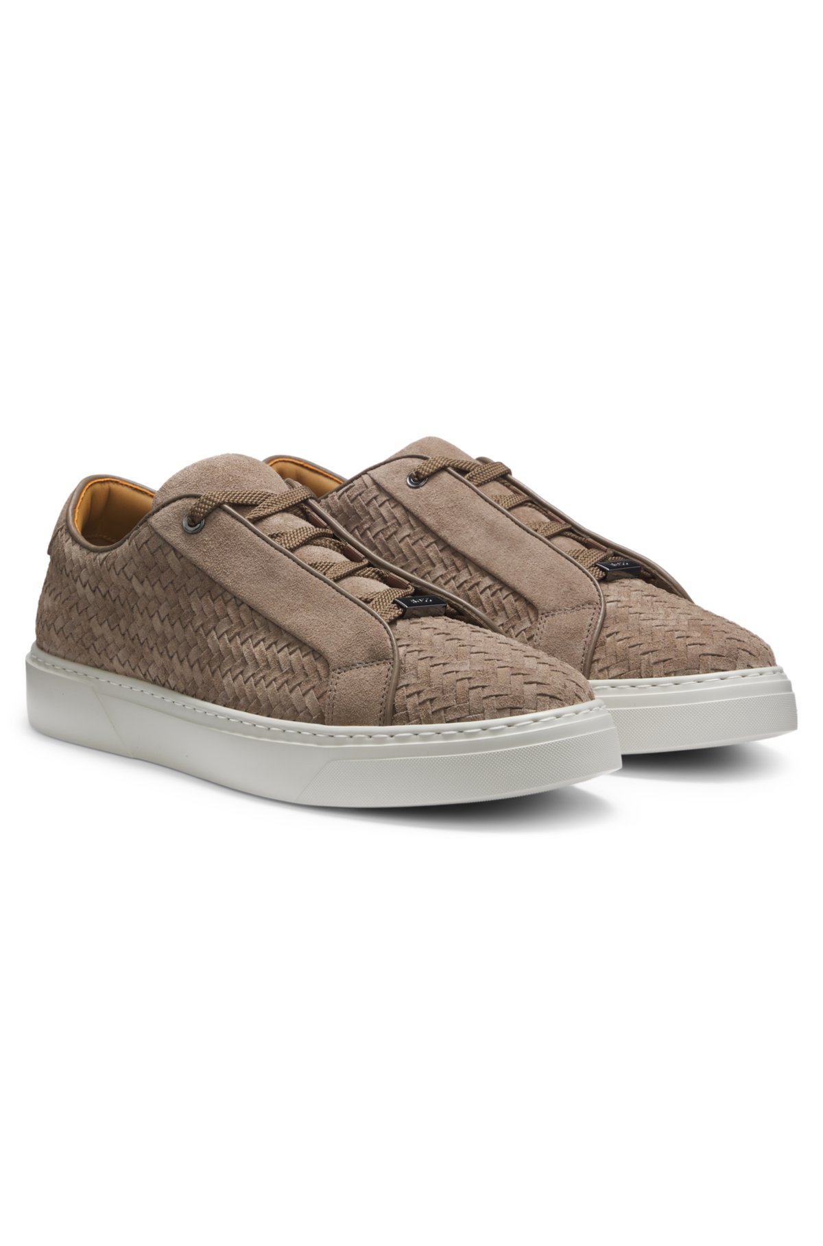Scarpe da ginnastica Gary con tomaia in suede intrecciata