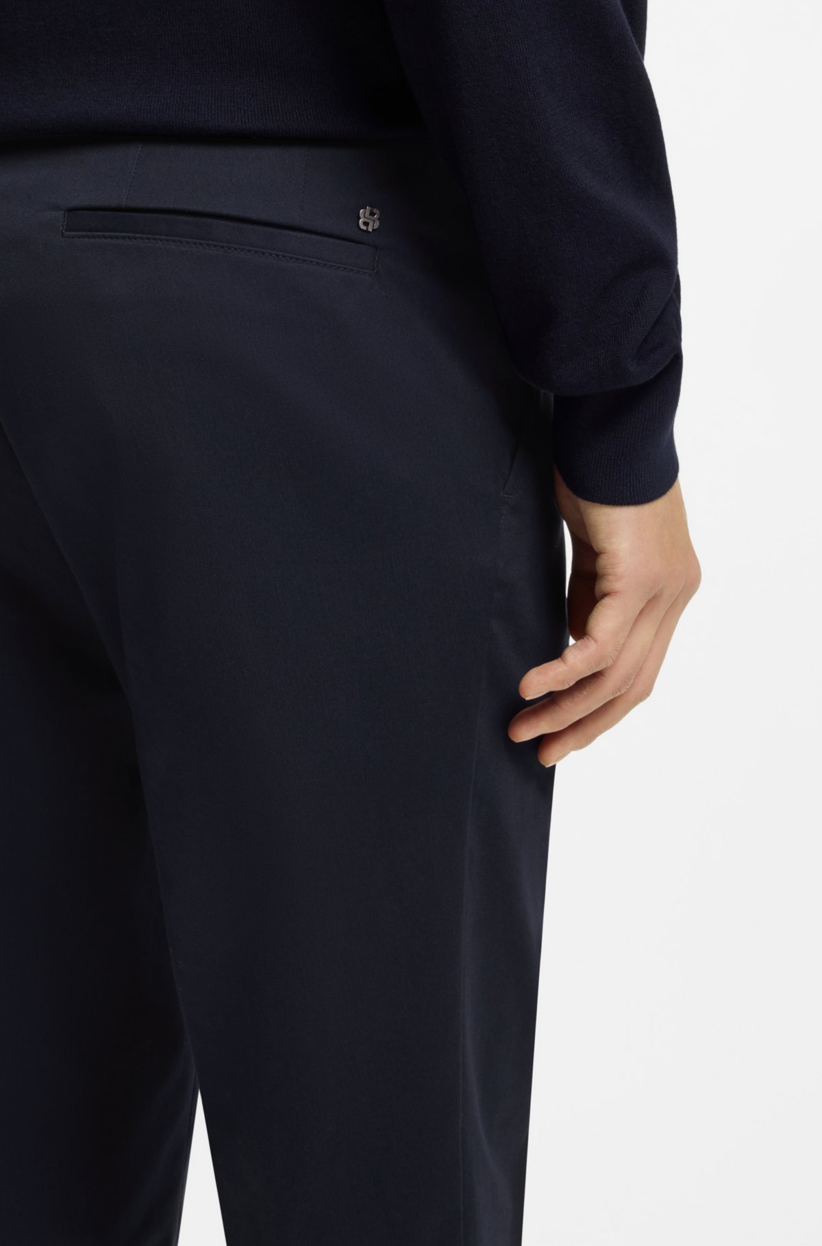 Pantaloni aderenti lavabili in cotone elasticizzato