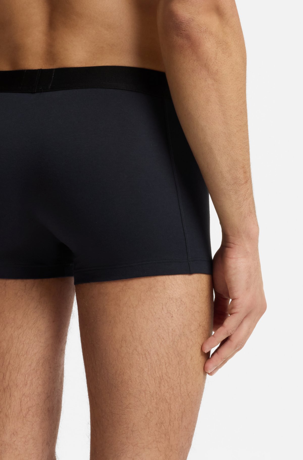 Set di tre boxer in cotone elasticizzato