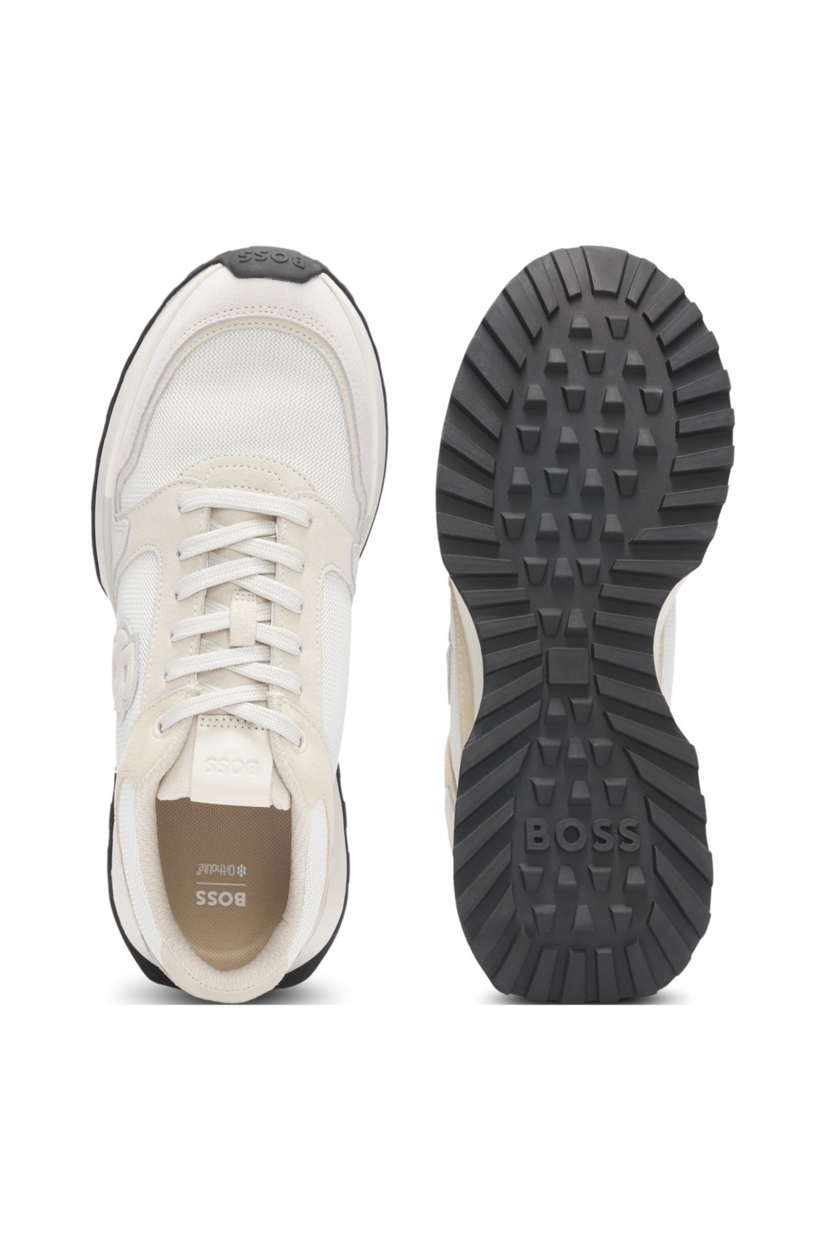Scarpe da ginnastica con finiture in camoscio e monogramma Double B