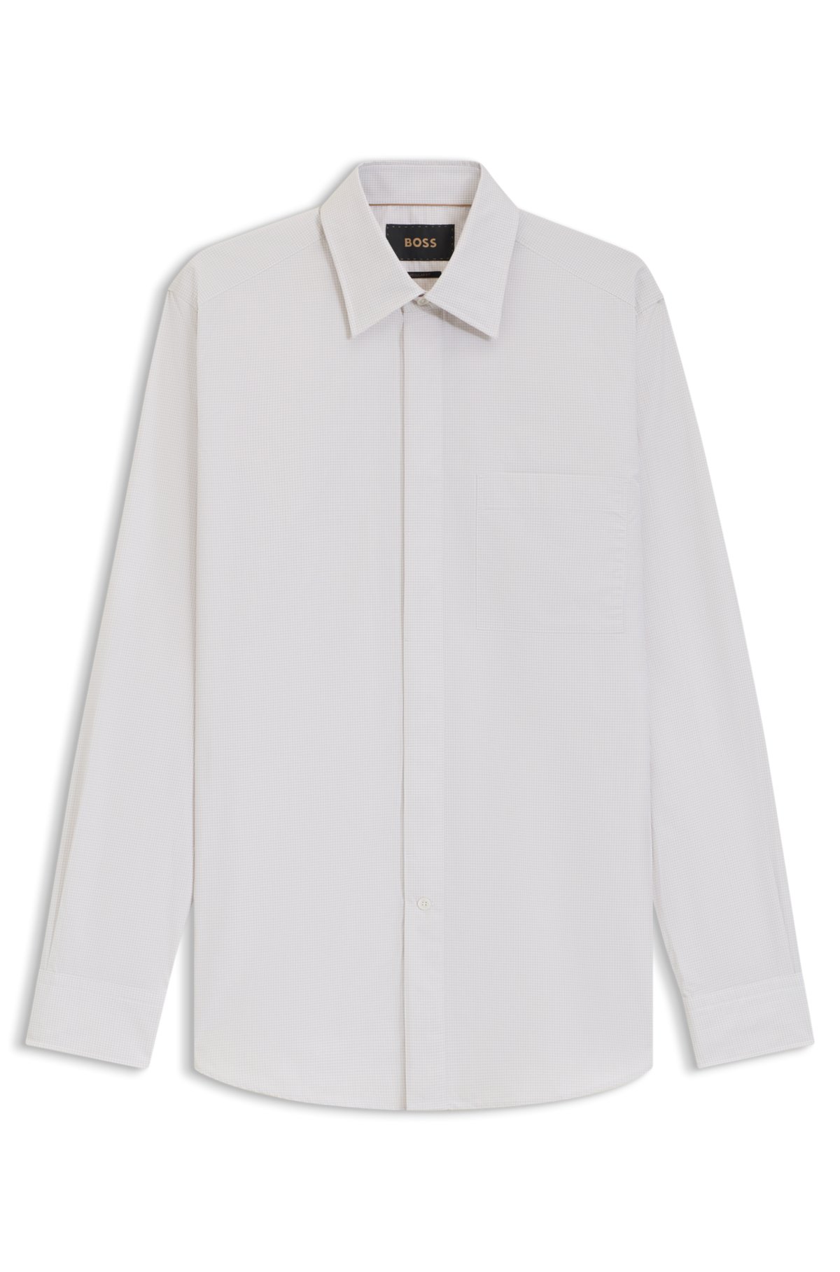 Camicia regular-fit a quadretti in cotone made in Italy