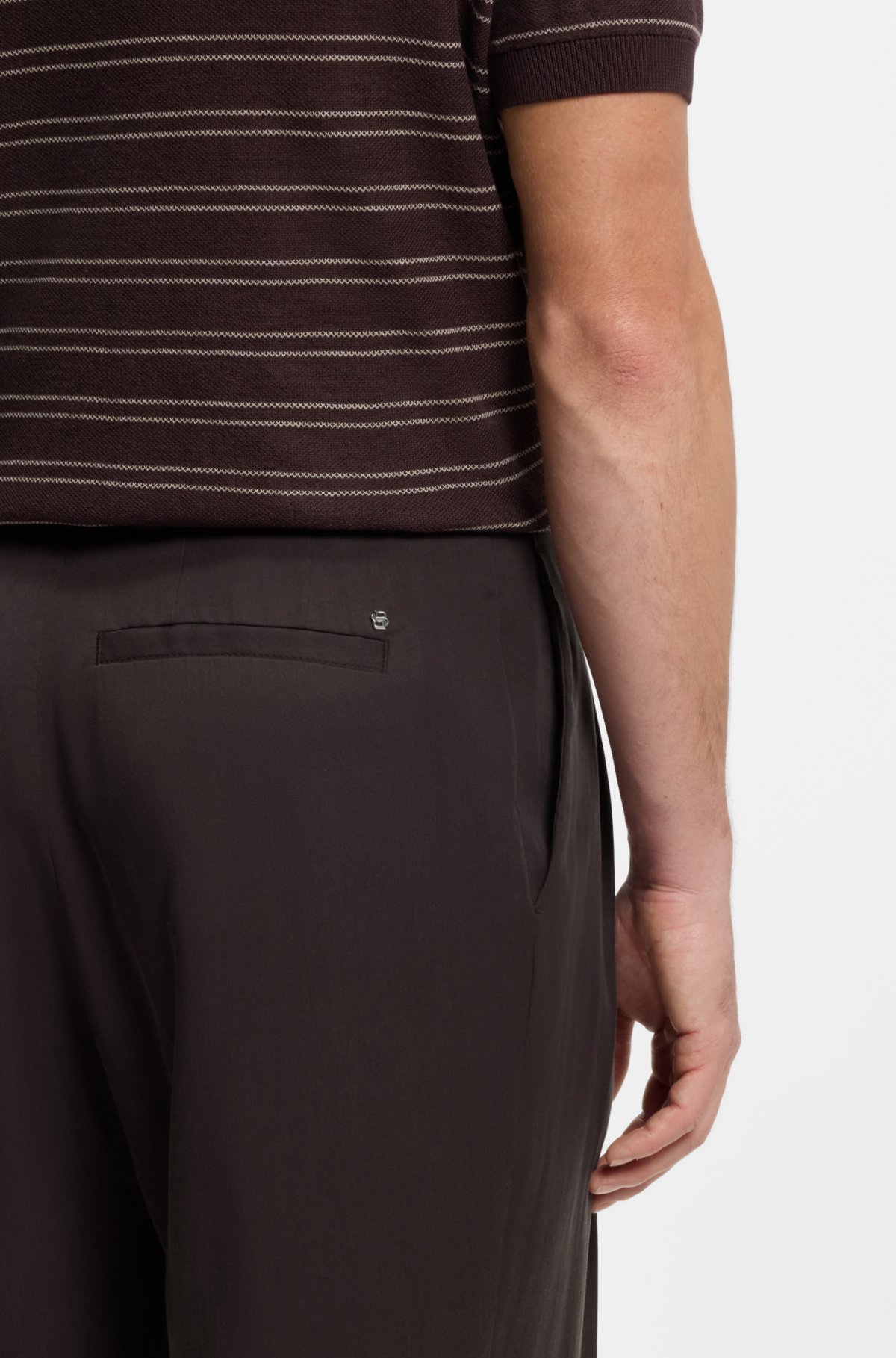 Pantaloni oversize in twill