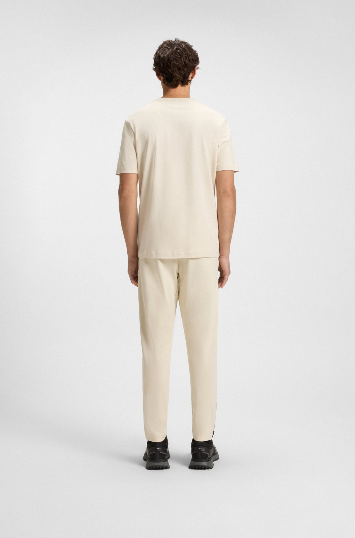 T-shirt logo lucido in cotone Pima