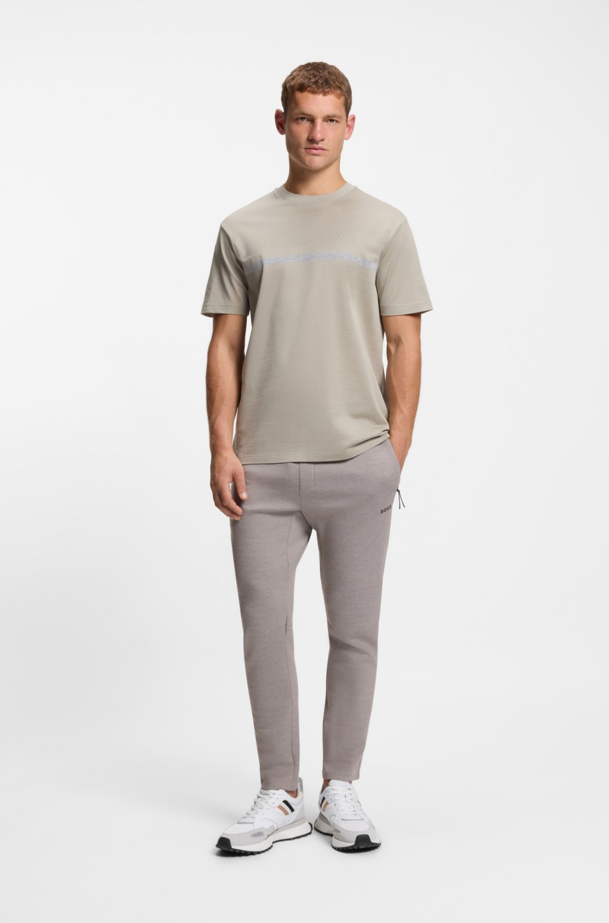 Pantaloni per tuta con dettagli riflettenti in taglio regolare