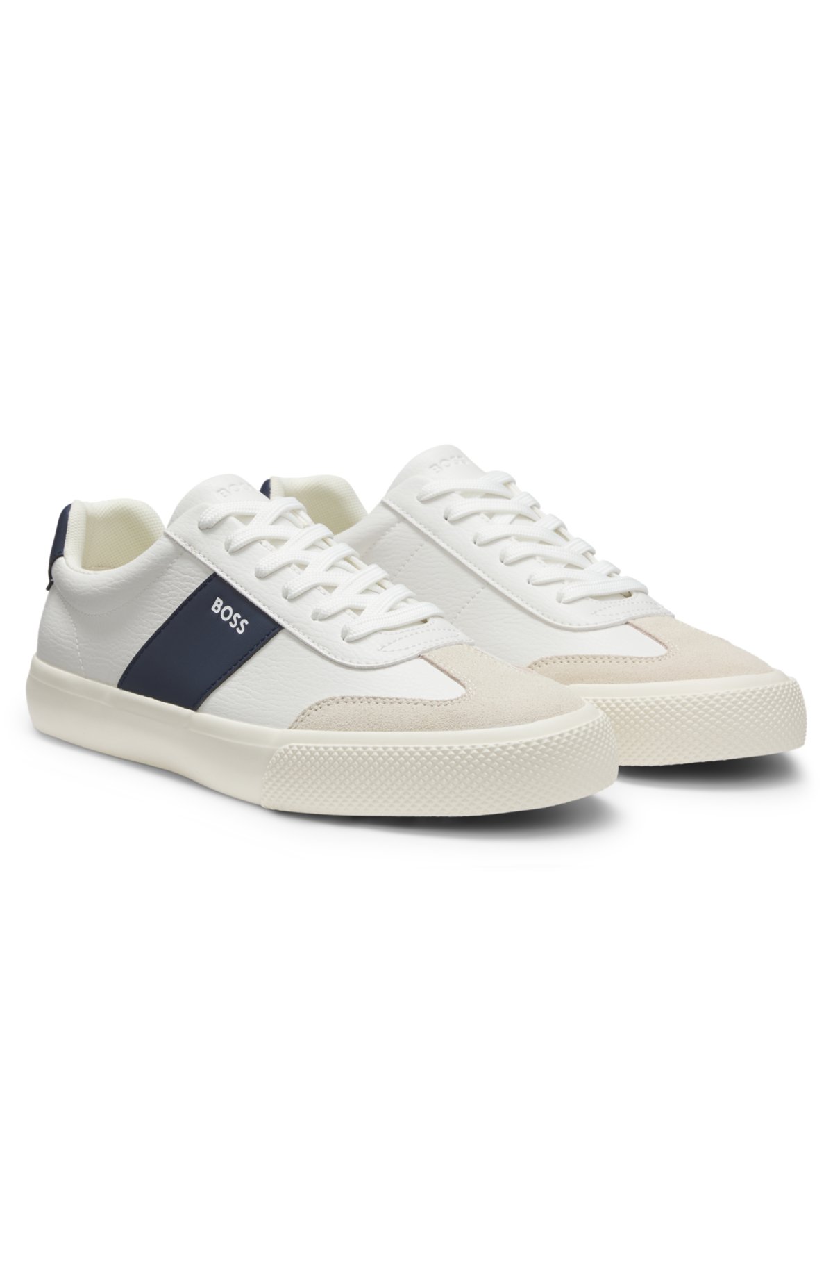 Scarpe da ginnastica con finiture in pelle sintetica