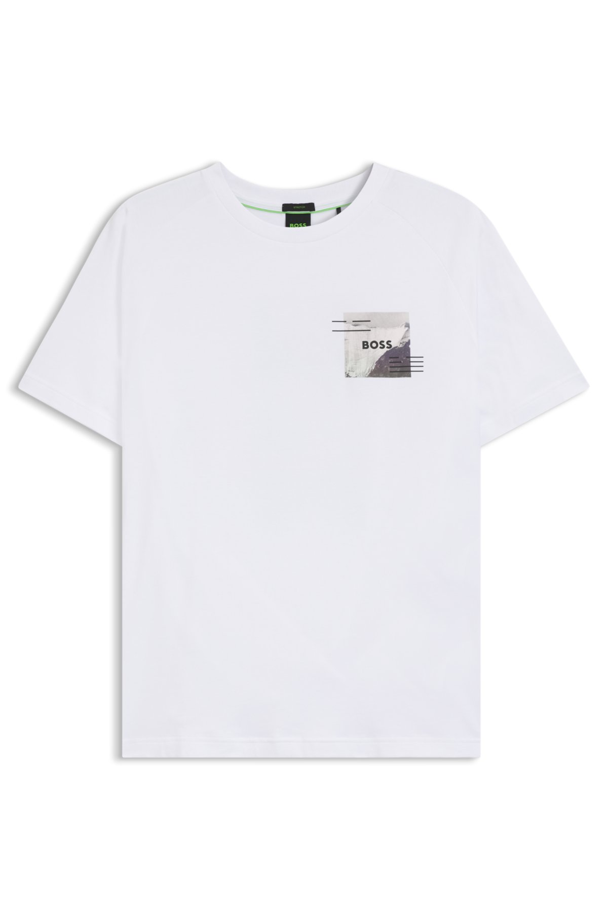 T-shirt in cotone con dettagli riflettenti decorativi