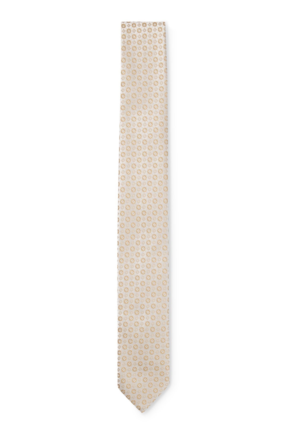 Cravatta in misto seta con motivo jacquard