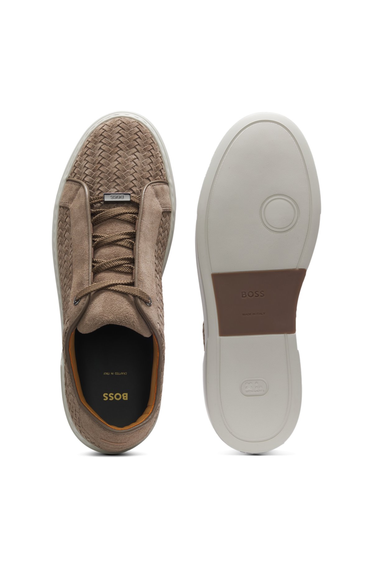 Scarpe da ginnastica Gary con tomaia in suede intrecciata