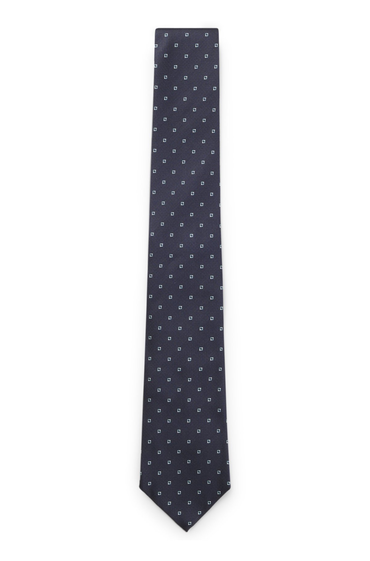 Cravatta con motivo jacquard in seta