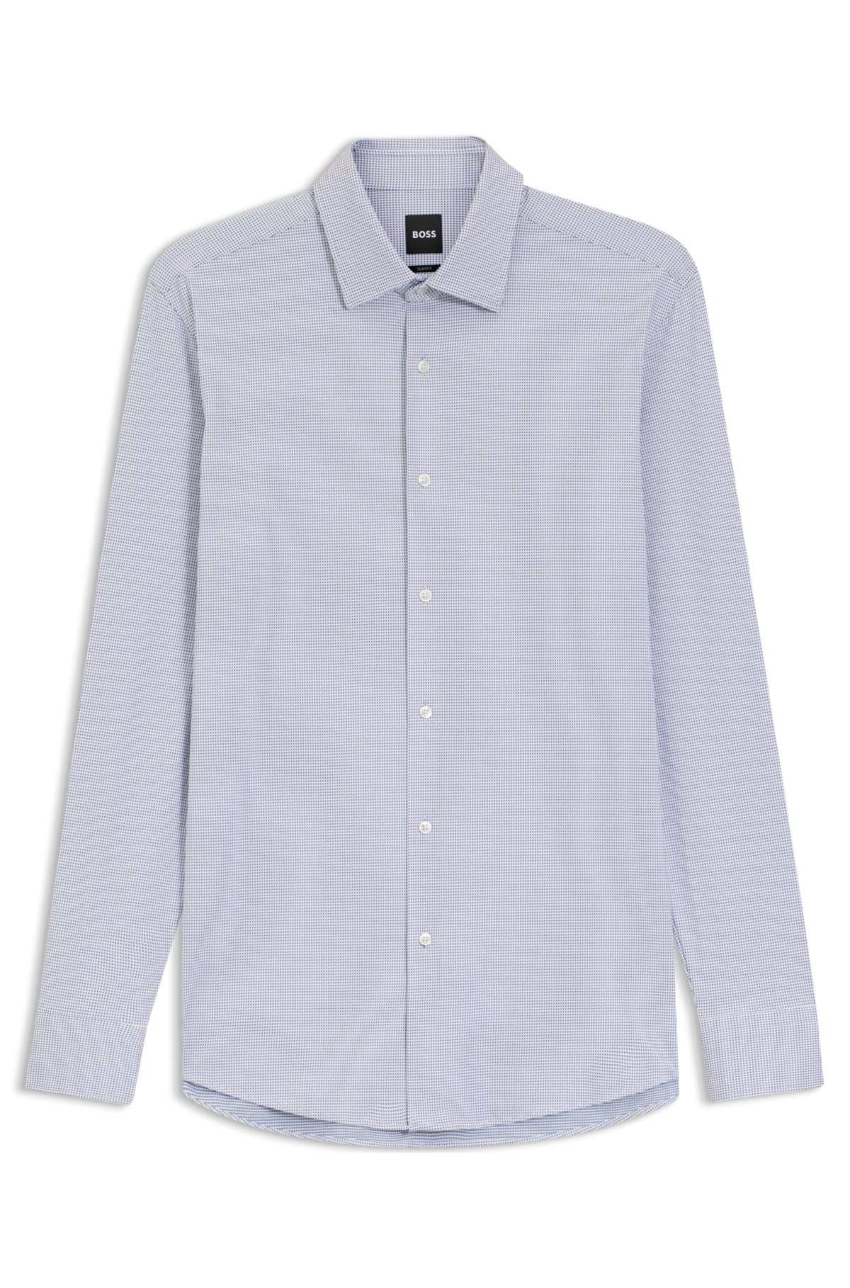 Camicia aderente in jersey italiano a prestazioni elastiche