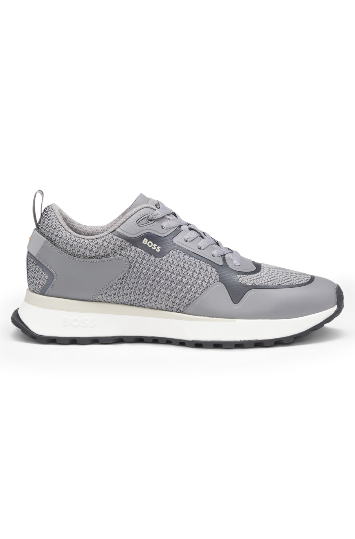 Scarpe da ginnastica con dettagli in mesh in materiali misti