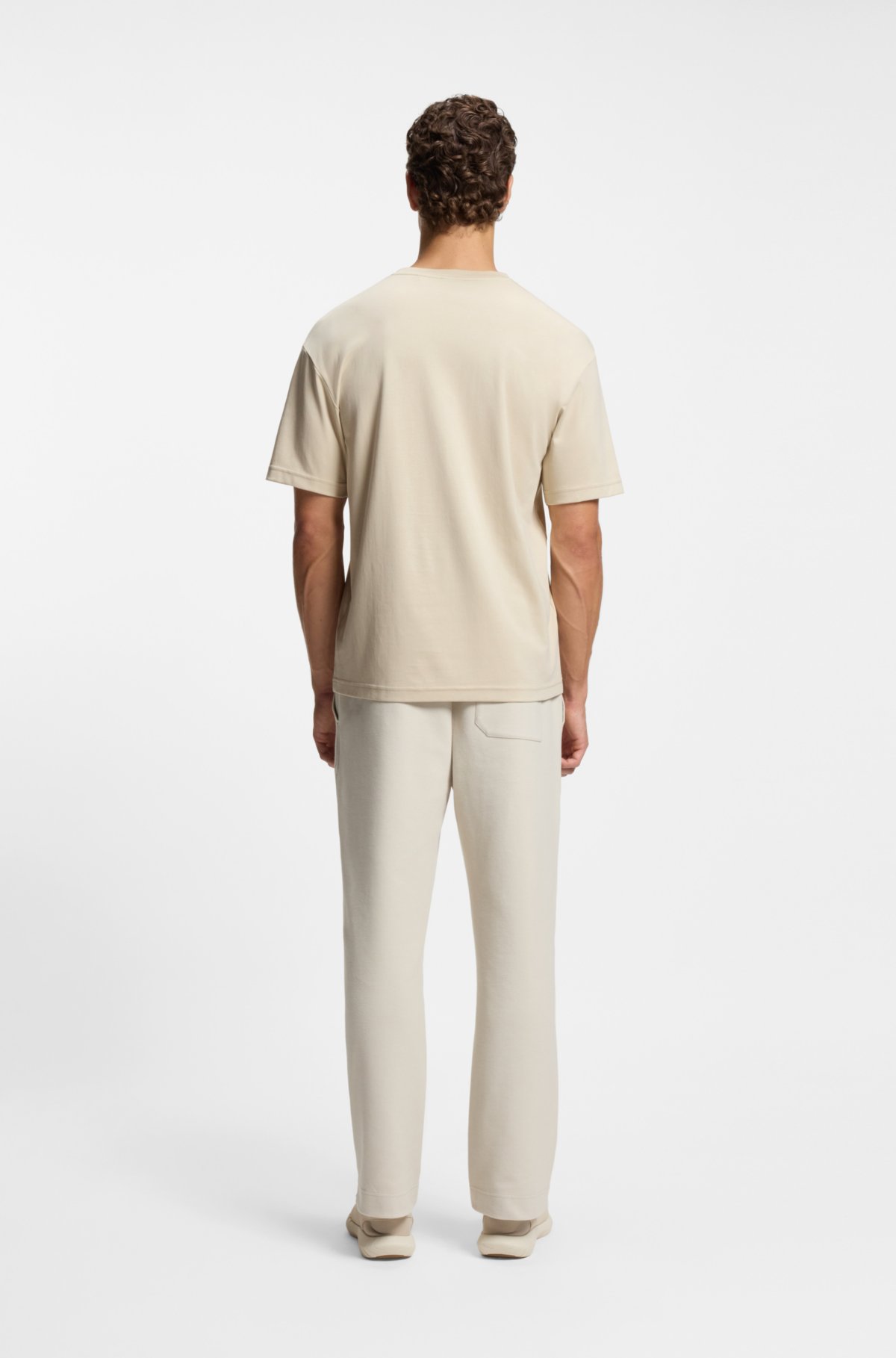 T-shirt con stampa da tennis in cotone Pima