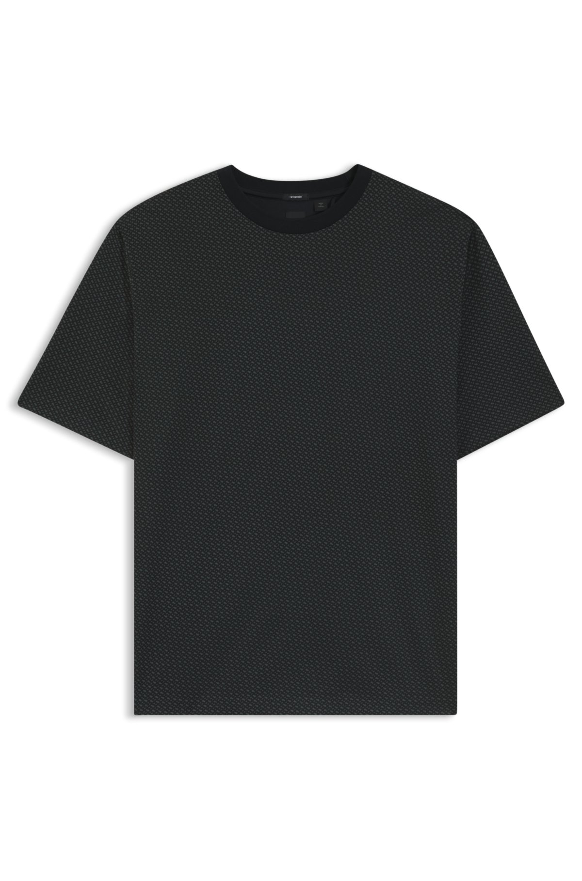 T-shirt con monogramma stampato in cotone mercerizzato