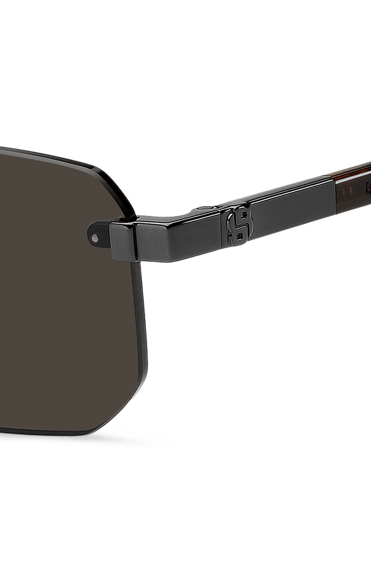 Occhiali da sole senza montatura con monogramma Double B