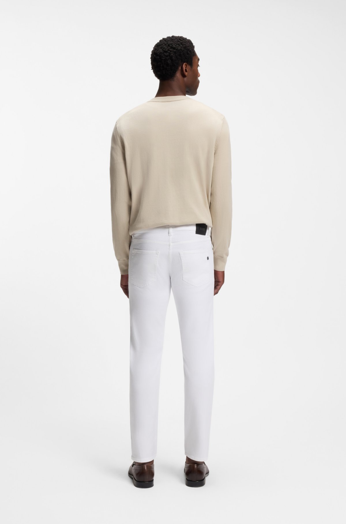 Jeans slim-fit Delaware in denim super morbido