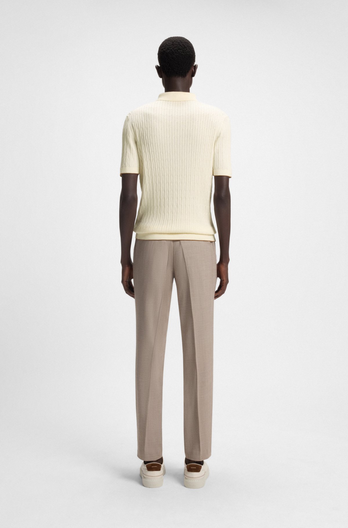 Pullover in lana di seta e cotone