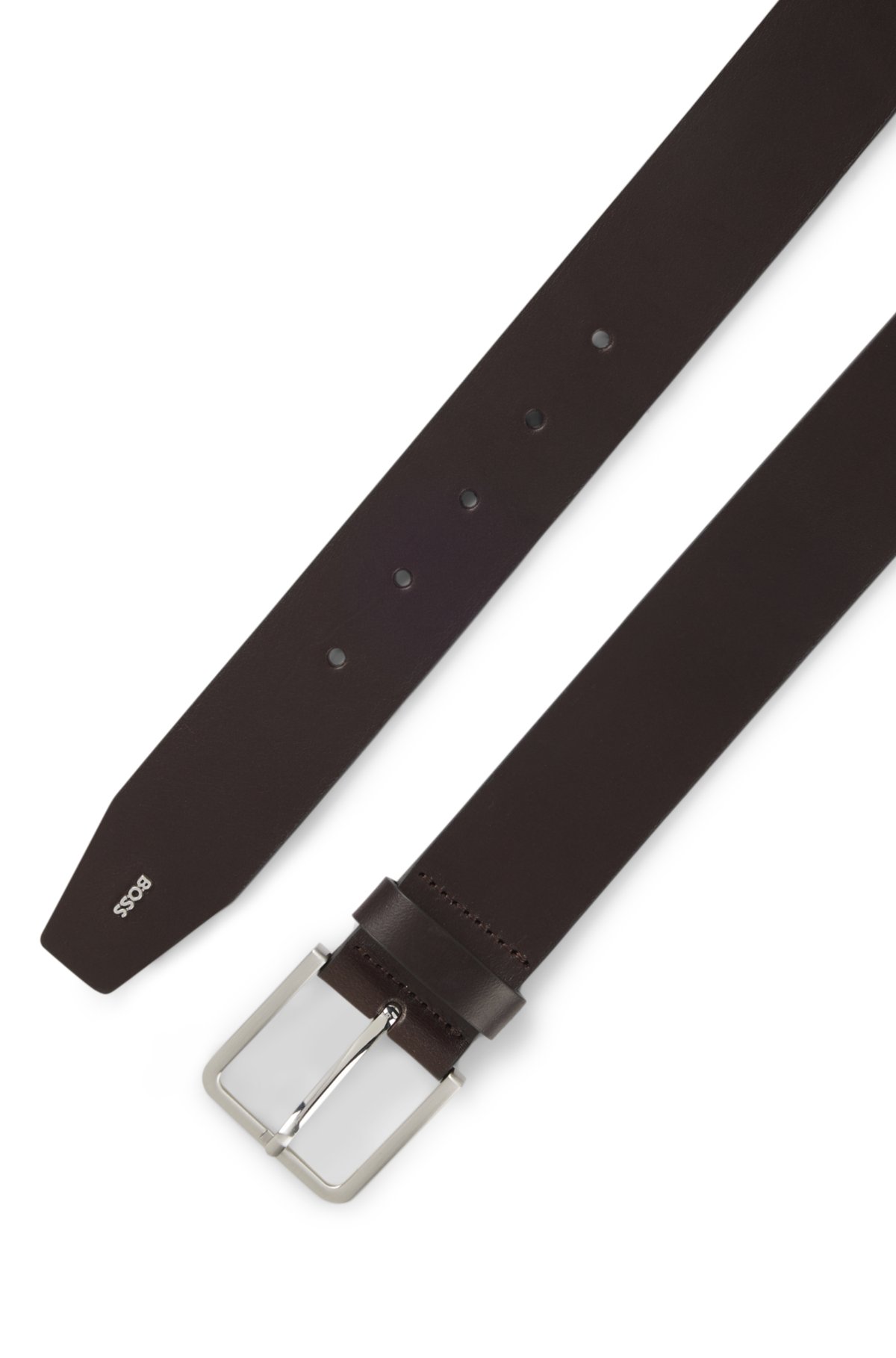 Cintura con logo in pelle