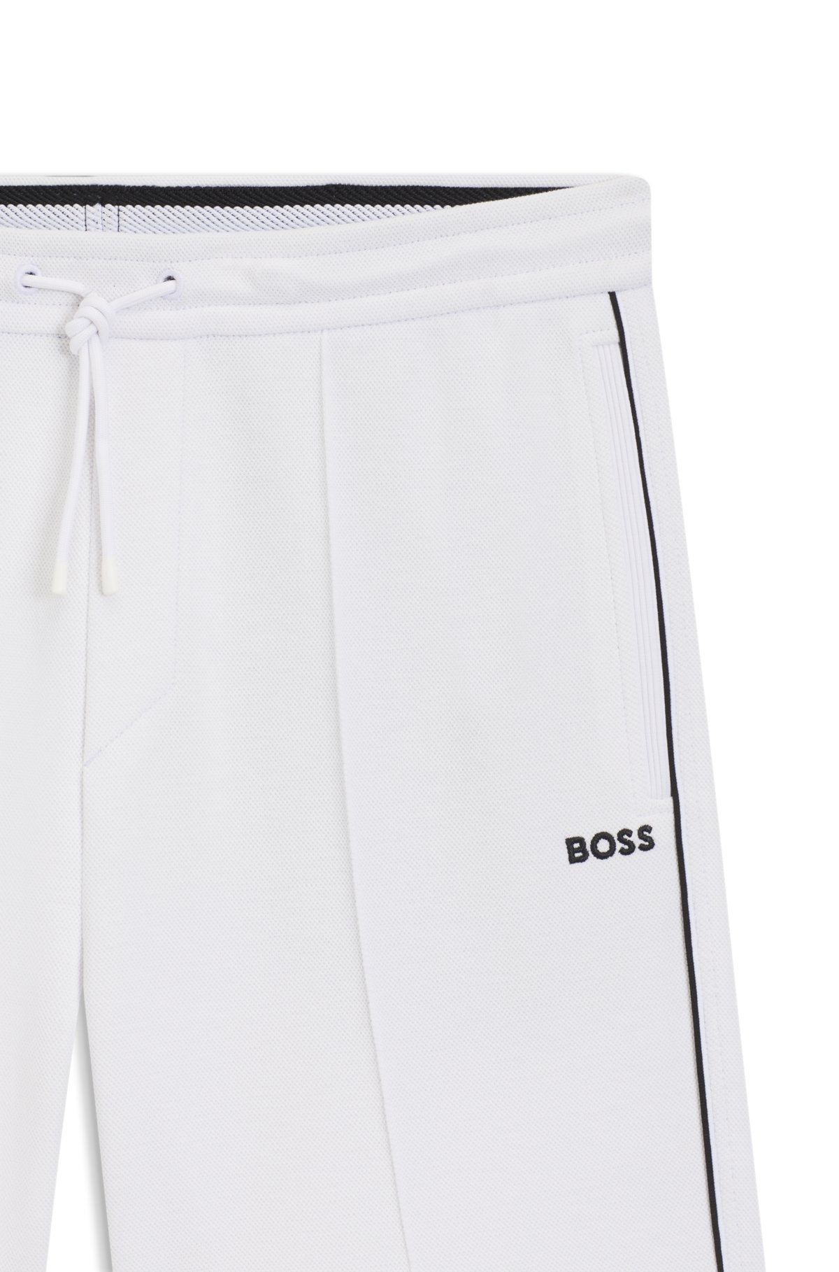 Pantaloncini in cotone con rifiniture a filo