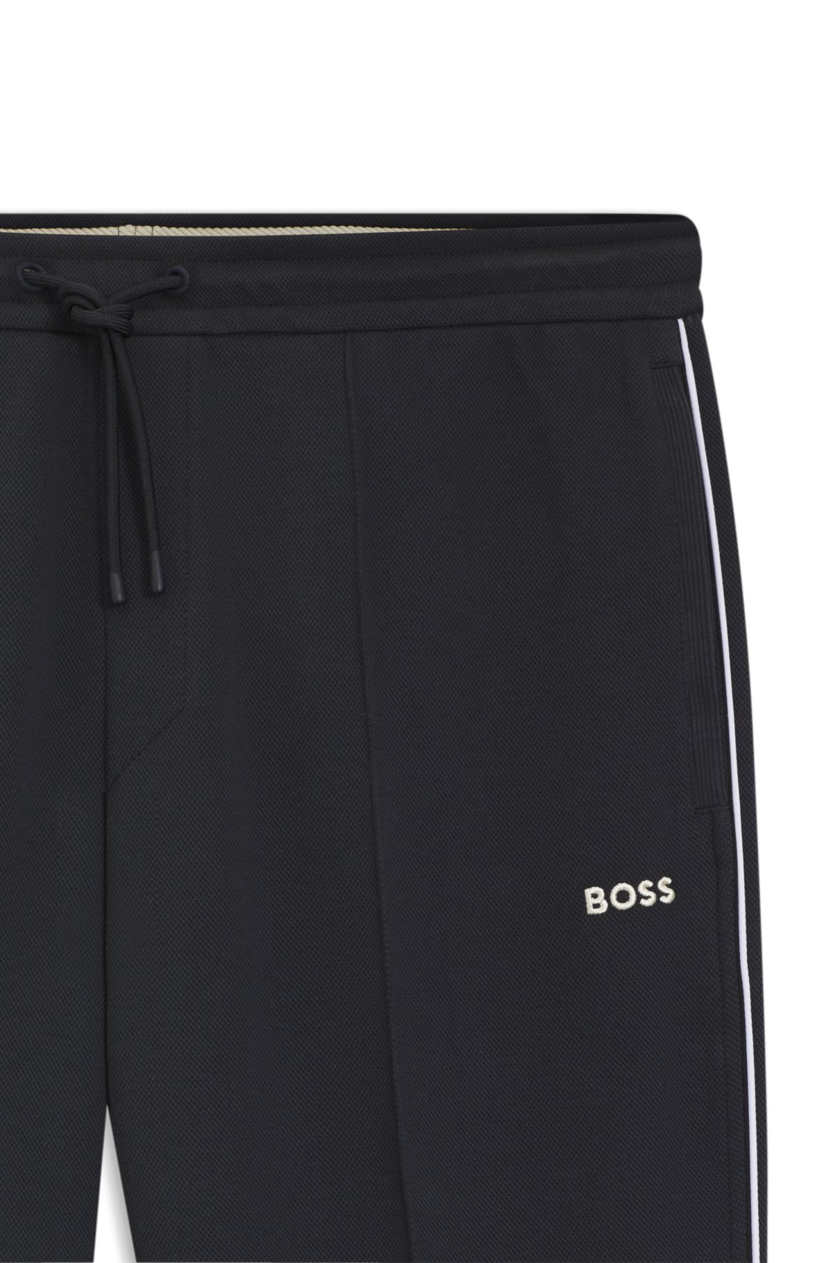 Pantaloni per tuta in misto cotone con dettagli a righe