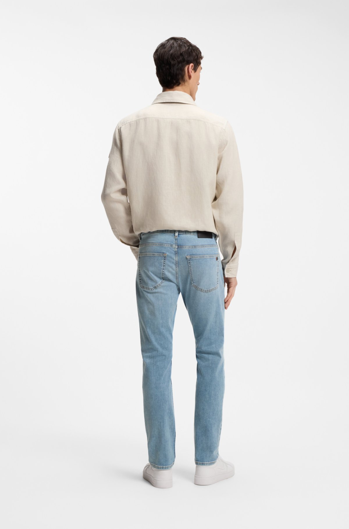 Jeans slim-fit Delaware in denim blu soft-motion